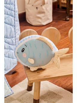 FA HOME - Blue Fish Shaped Cushion Pillow