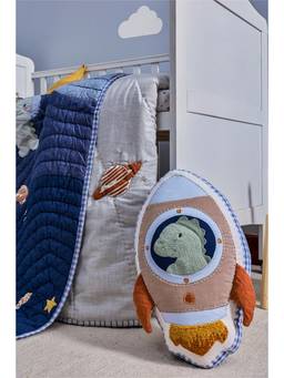 FA HOME - Multi-Color Rocket Dino Shaped Cushion Pillow