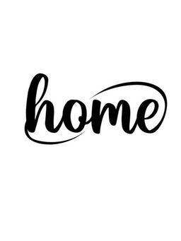 eCraftIndia - "Home" Black Engineered Wood Wall Art Cut out, Ready to Hang Home Decor