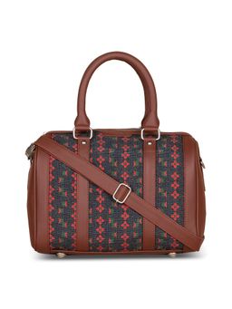 Zouk - Womens Handcrafted Vegan Printed Lotus Motif Handbag