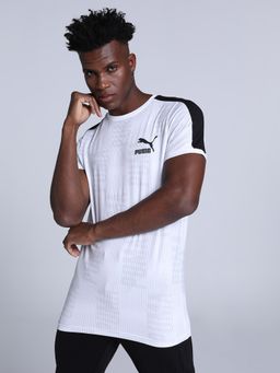 Puma - T7 Sport Aop Mens White T-shirt