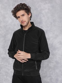 CRIMSOUNE CLUB - Men Black Bomber Jacket