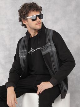 CRIMSOUNE CLUB - Men Black Printed Sweatshirt
