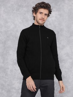 CRIMSOUNE CLUB - Men Black Jacquard Sweater