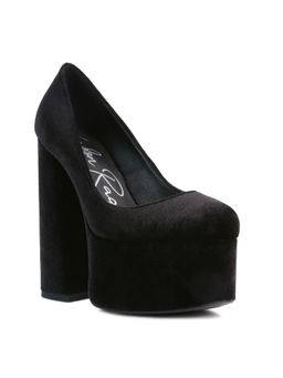 London Rag - Solid Black Pumps