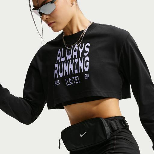 Nike - Women's Dri-FIT Super Cropped Long-Sleeve Running T-Shirt