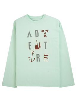 My Milestones - Green Boys Graphic Full Sleeves T-Shirts