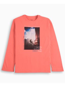 My Milestones - Coral Boys Graphic Full Sleeves T-Shirts