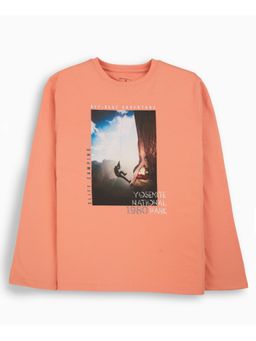 My Milestones - Peach Boys Graphic Full Sleeves T-Shirts