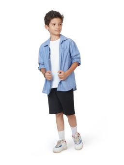 My Milestones - Blue Boys Drop Shoulder Shirt