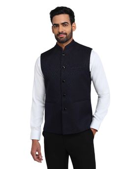 Raymond - Contemporary Fit Dark Blue Waistcoat