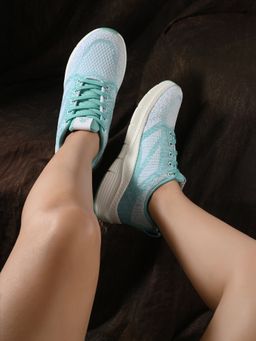 Off Limits - Ivory Her Aqua Sneaker