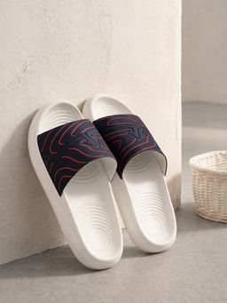 Off Limits - Marshmallow 1 Navy Blue Sliders