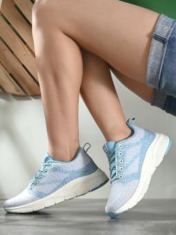 Off Limits - Ivory Her Ice Blue Sneaker