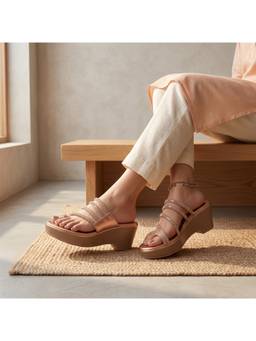 Global Step - Starlight Rose Gold Wedges