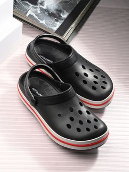 Off Limits - Roman Black Clogs