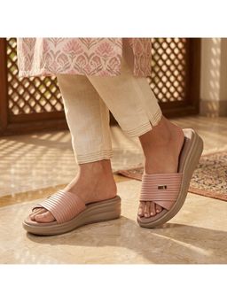 Global Step - Pink Platform Sandal