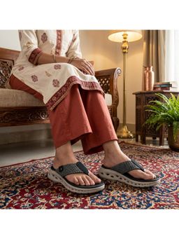 Global Step - Elara Fabric Knit Black Sandal