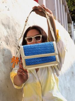 HIE - Blue Clara Shoulder Bag (S)