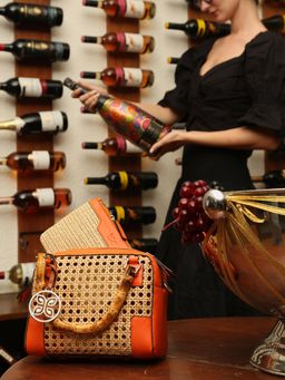 HIE - Orange Mila Handbag (S) (Set of 2)