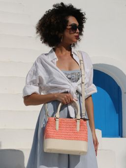 HIE - Peach Mara Handbag (S)