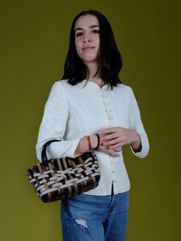 HIE - Multi-Color Riley Top Handle Bag (S)