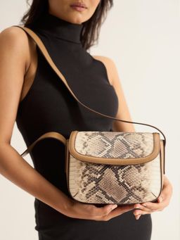 HIE - Beige Victoria Crossbody Bag (S)