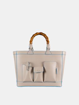 HIE - Beige Ester Tote Bag