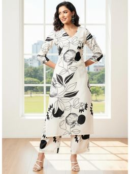 Gahan - Womens Viscose Rayon Straight Printed Kurta With Pant