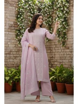 Gahan - Womens Viscose Rayon Straight Printed Kurta With Pant & Dupatta