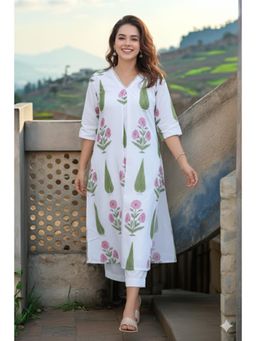 Gahan - Womens Viscose Rayon Straight Printed Kurta With Pant