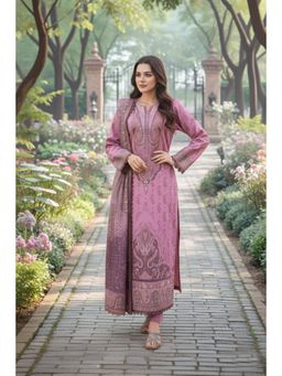 Gahan - Womens Viscose Rayon Straight Printed Kurta With Pant & Dupatta