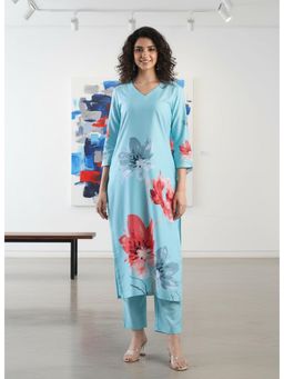 Gahan - Womens Viscose Rayon Straight Printed Kurta With Pant