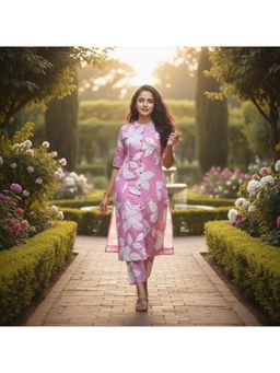 Gahan - Womens Viscose Rayon Straight Printed Kurta With Pant