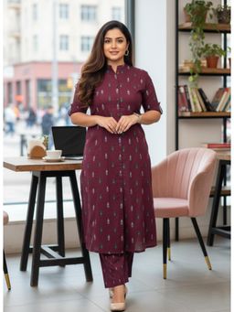 Gahan - Womens Viscose Rayon Straight Embroidered Kurta With Pant