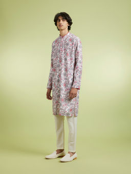 Manyavar - Cotton Blend Kurta With Pyjama For Men