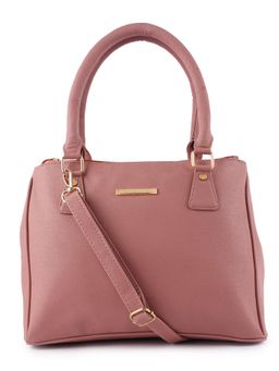 Lapis O Lupo - Pink Solid-Plain Handbag