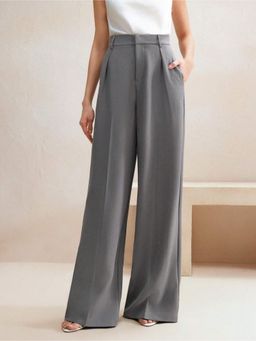 Fnocks - Casual High-Waisted Wide-Leg Baggy Pants for Women