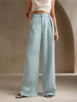 Fnocks - Casual High-Waisted Wide-Leg Baggy Pants for Women