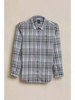 Allen Solly - Blue Cotton Regular Shirt