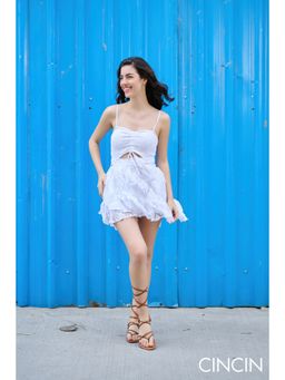 CINCIN Fashion - Lush Mirage Bow Mini Dress