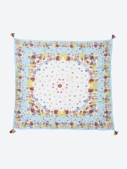 Label Ritu Kumar - Multi Summer Morning Printed Scarf