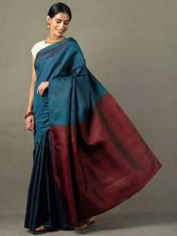 Fabindia - Silk Kanjeevaram Checks Sari