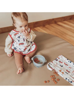 Bapron Baby - Fire Fighter White Bibs (6-12 Months)