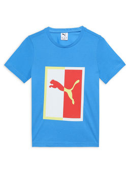 Puma - Ess Box Graphic Boys Blue T-Shirt