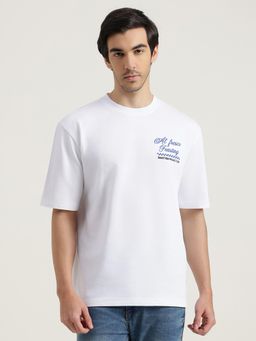 United Colors of Benetton - Men White Pure Cotton Round Neck T-shirt