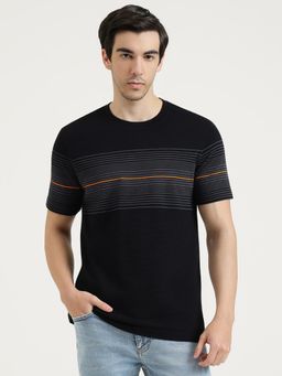 United Colors of Benetton - Men Black Pure Cotton Round Neck T-shirt