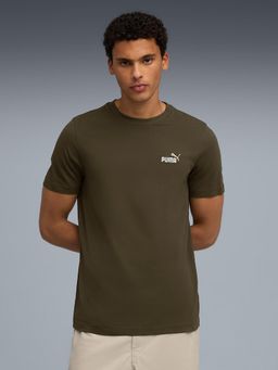 Puma - Green Men 2 Colour Small No. Logo T-shirt