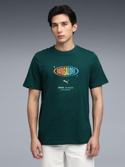 Puma - Green Graphic City Men Crew Neck T-shirt II