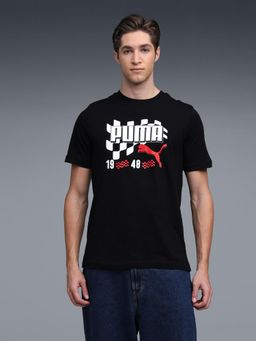 Puma - Black GRAPHIC Moto Flag Men Crew Neck T-shirt
